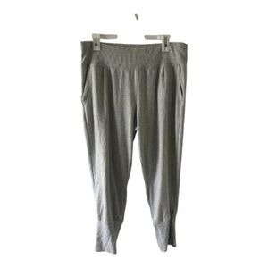 Danskin Gray Knit Lounge Joggers Pants XL Soft Stretch Pockets